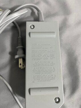Nintendo Wii AC Power Adapter RVL-002 USA 12V 3.7A Gray For Wii Console OEM